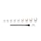 Tekton 3/8 Inch Drive 6-Point Flare Nut Crowfoot Wrench Set with Key, 9-Piece (5/16-3/4 in.) WCF91120 - alternate 4